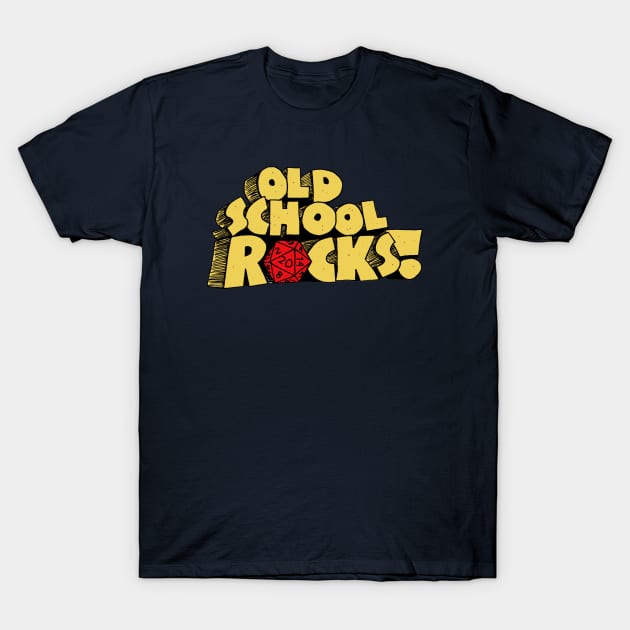 Old School Rocks T-Shirt by Blackmaon